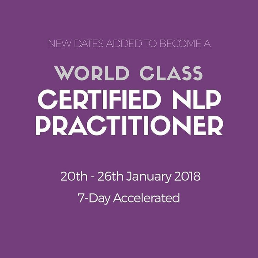 NLP Practitioner Certification – New Dates Announced